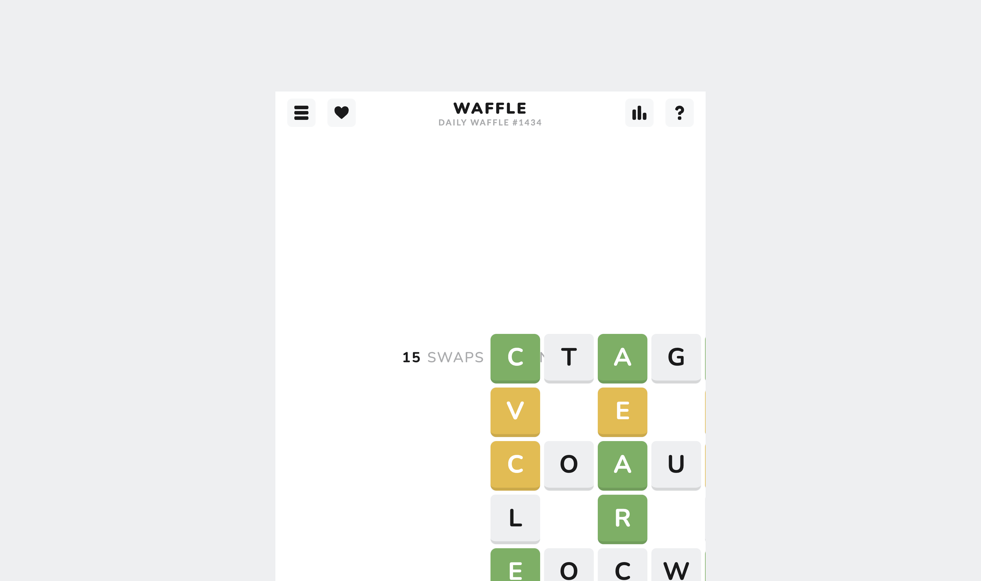 Waffle - daily word game