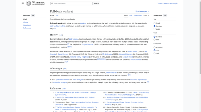 Full-Body Workout Guide - Wikipedia
