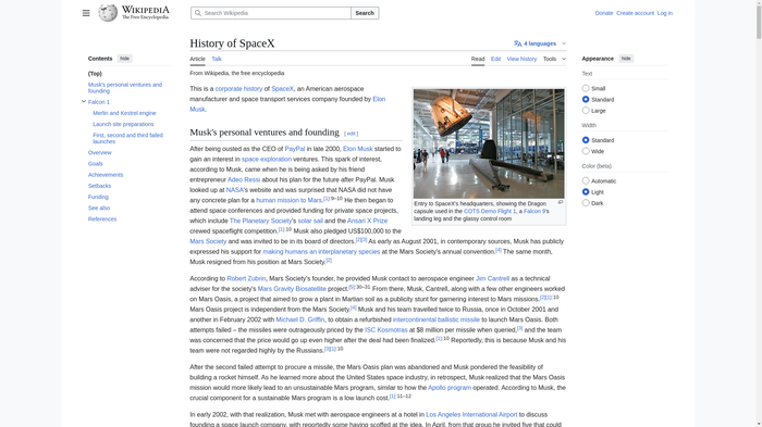Explore SpaceX History Wiki