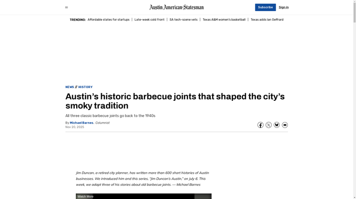 Austin BBQ History: Oldest Joints