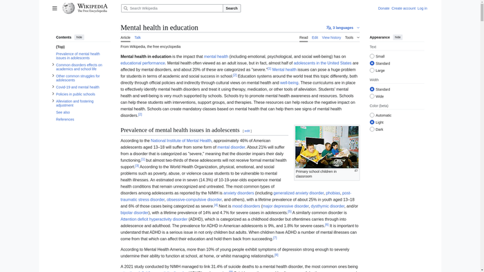 Explore Mental Health in Education Wiki