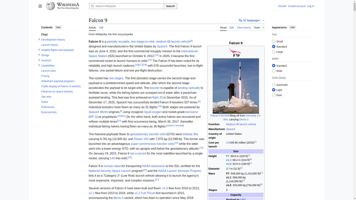 Explore Falcon 9 - Wikipedia