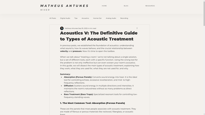 Master Absorption, Diffusion & Bass Traps
